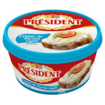 Creme ricota president 200g light