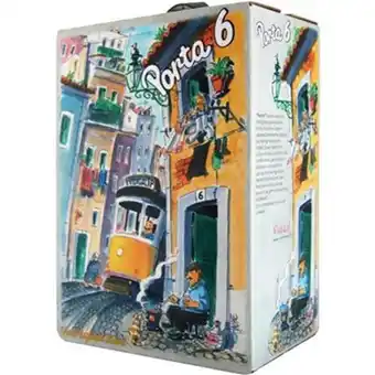 Vinho tinto porta 6 safra 2017 seco 3 litros