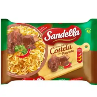 Carvalho Supermercado Macarrao instantaneo sandella costela com pimenta 85gr oferta