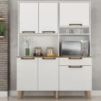Armário kit cozinha siena – branco – salleto