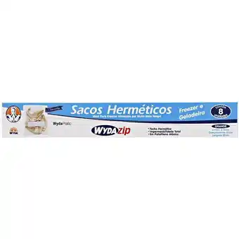 Saco hermético wyda grande zip 8 unidades