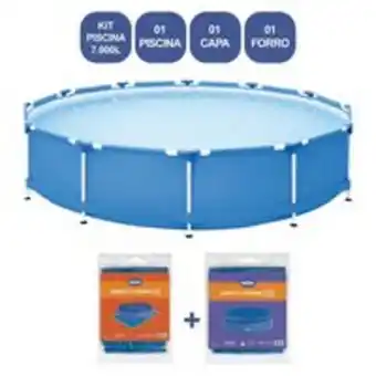 Novo Mundo Kit piscina circular 7.000 l oferta