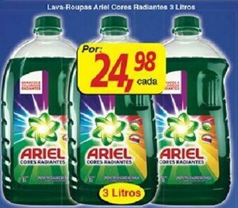 Supermercados Guanabara Lava Roupas Ariel Cores Radiantes 3L oferta