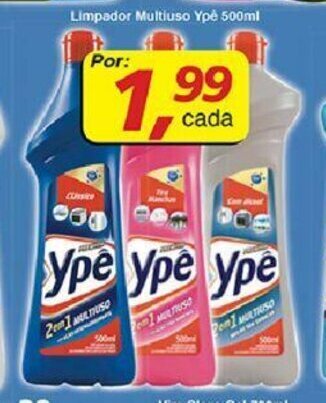 Supermercados Guanabara Limpador Multiuso Ype 500ml oferta