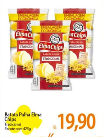 Atacadão Batata Palha Elma Chips Tradicional Pacote com 425g oferta