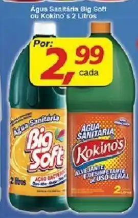 Supermercados Guanabara Agua Sanitaria Big Soft ou Kokino's 2L oferta
