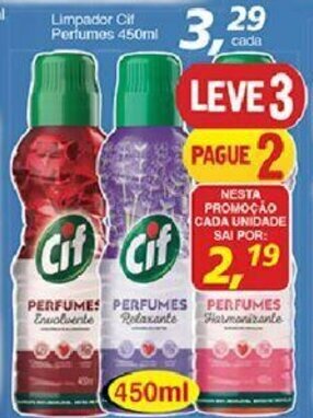 Supermercados Guanabara Limpador Cif Perfumes 450ml oferta