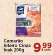 Rossi Supermercado Camarão Inteiro Cinza Inak 200g oferta