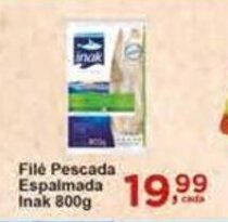 Rossi Supermercado File Pescada Espalmada Inak 800g oferta