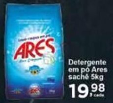 Rossi Supermercado Detergente em po Ares sachê 5kg oferta