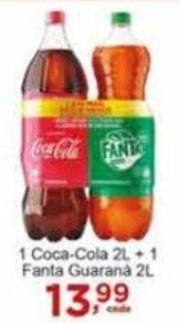 Rossi Supermercado 1 Coca-Cola 2L+1 Fanta Guaraná 2L oferta