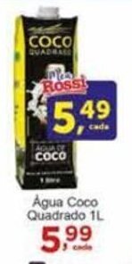 Rossi Supermercado Água Coco Quadrado 1L oferta