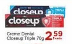 Rossi Supermercado Creme Dental Closeup Triple 70g oferta
