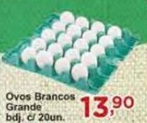 Rossi Supermercado Ovos Brancos Grande bdj. c/ 20un. oferta