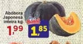 Rossi Supermercado Abóbora Japonesa inteira kg oferta