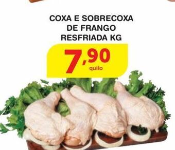 Roldão Coxa e sobrecoxa de frango resfriada kg oferta