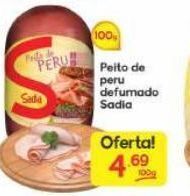 Supermercados Princesa Peito de peru defumado sadia 100g oferta