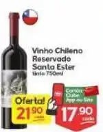 Supermercados Princesa Vinho chileno reservado santa ester tinto 750ml oferta