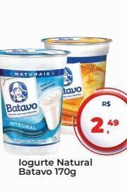 Tonin Superatacado Iogurte natural batavo 170g oferta