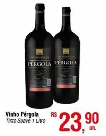 Fort Atacadista Vinho Pérgola Tinto Suave 1 Litro oferta