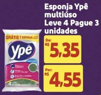 Extra Supermercado Esponja Ypê multiúso Leve 4 Pague 3 unidades oferta