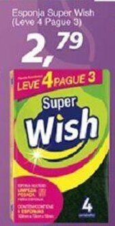 Supermercados Guanabara Esponja Super Wish (leve 4 pague 3) oferta