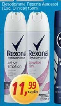 Supermercados Guanabara Desodorante Rexona Aerosol 150ml oferta
