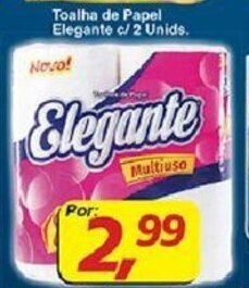 Supermercados Guanabara Toalha de Papel Elegante c/2 unids. oferta