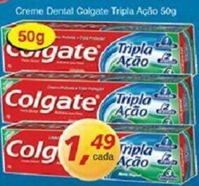 Supermercados Guanabara Creme Dental Colgate Tripla Acao 50g oferta