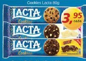 Supermercados Guanabara Cookies Lacta 80g oferta
