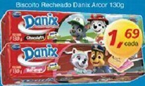 Supermercados Guanabara Biscoito Recheado Danix Arcor 130g oferta