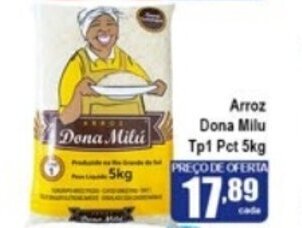 Higa's Supermercado Arroz Dona Milu Tp1 Pct 5kg oferta