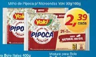 Supermercados Guanabara Milho de Pipoca p/ Microondas Yoki 90g/100g oferta