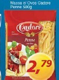 Supermercados Guanabara Massa c/ Ovos Cadore Penne 500g oferta
