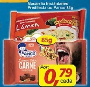 Supermercados Guanabara Macarrao Instantaneo Predilecta ou Panco 85g oferta
