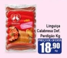 Higa's Supermercado Linguica Calabresa Def. Perdigao 1kg oferta
