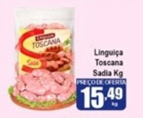 Higa's Supermercado Linguica Toscana Sadia 1kg oferta