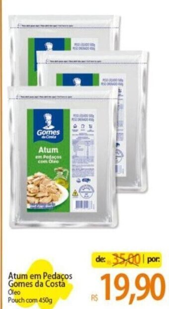 Atacadão Atum em Pedaço Gomes da Costa Natural/Oleo Lata com 120g oferta