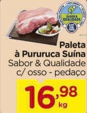 Paleta à Pururuca Suína Sabor & Qualidade c/osso - pedaço