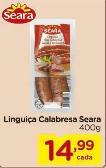 Carrefour Linguiça Calabresa Seara 400g oferta