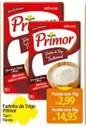 Atacadão Farinha de Trigo Primor Tipo 1 Pacote oferta