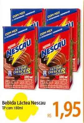 Atacadão Bebida Láctea Nescau TP com 180ml oferta