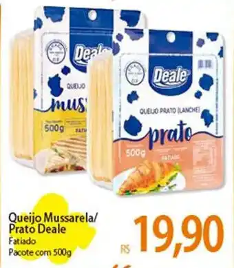 Atacadão Queijo Mussarela/ Prato Deale Fatiado Pacote com 500g oferta