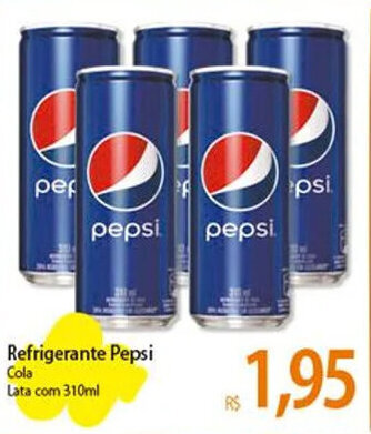 Atacadão Refrigerante Pepsi Cola Lata com 310ml oferta