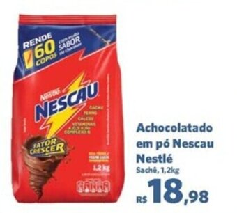 Sam's Club Achocolatado em pó Nescau Nestlé Sachê, 1,2kg oferta