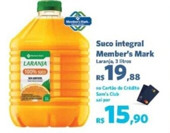 Sam's Club Suco integral Member's Mark Laranja, 3 litros oferta