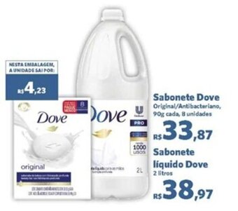 Sam's Club Sabonete Dove Original/Antibacteriano, 90g cada, 8 unidades oferta