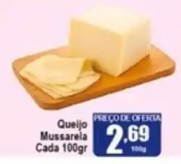 Higa's Supermercado Queijo Mussarela 100g oferta