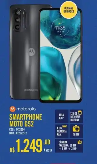 Zema motorola SMARTPHONE MOTO G52 oferta