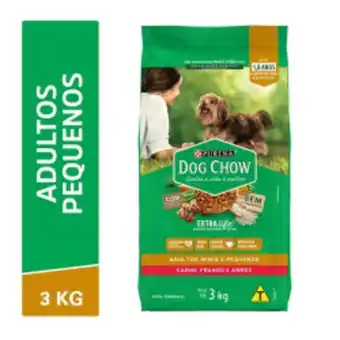 Racao para caes racas pequenas dog chow 3kg